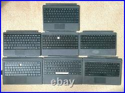 Lot of 7 Microsoft Surface Pro 1 2 3 4 5 TypeCover keyboards Untested For Parts