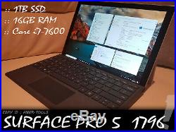MICROSOFT SURFACE PRO 5 1796 Intel Core i7 7660 1TB SSD 16GB 4K IPS