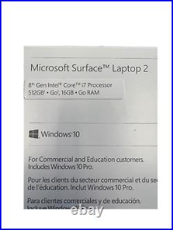 Microsoft Surface 2 Laptop i7 16GB 512GB SSD Windows 10 PRO 13.5 NEW IN BOX