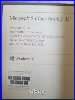 Microsoft Surface Book 2 13, Core i7, 512GB SSD, 16GB RAM, Win 10 Pro