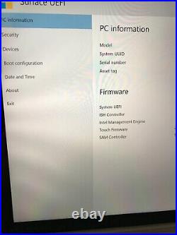 Microsoft Surface Book 2 1703 i5-8350U 1.7GHz 256GB 8GB WIN10 Pro GRADE C