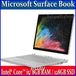 Microsoft Surface Book Intel i5 8GB RAM /128GB SSD Keyboard Win10 / Win11 Pro