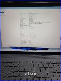 Microsoft Surface Book i5-6300U @ 2.4GHz / 8GB RAM / 128GB SSD / Win 11 Pro