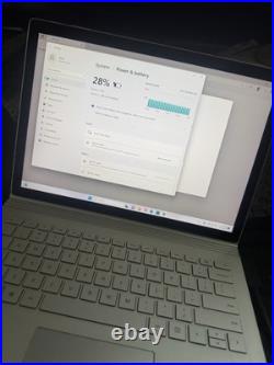 Microsoft Surface Book i5-6300u @2.40GHz 8GB 256GB SSD Windows 11 Pro READ