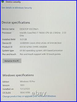 Microsoft Surface Laptop 1769 I7-7660u 512gb Ssd 16gb Ram Win 10 Pro