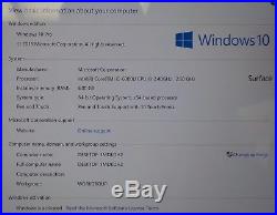 Microsoft Surface PRO 4 Intel i5-6300U 2.4GHz 128GB 4GB Tablet & Type Keyboard