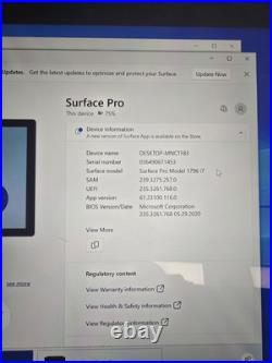 Microsoft Surface Pro 12.3 inch (256Gb, Intel Core i7 7th Gen 8GB)