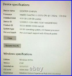 Microsoft Surface Pro 1514 10.6 Intel Core i5-3317U 1.70GHz 4GB RAM 128GB SSD