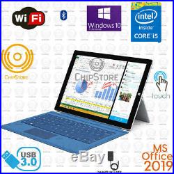 Microsoft Surface Pro 3 12 Core i5 i7 256GB 8GB RAM Win10 MS Office 2019 Bundle