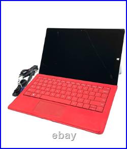 Microsoft Surface Pro 3 1631 Core i5-4300U 4GB RAM 128GB SSD W10 Keyboard READ