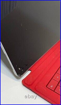 Microsoft Surface Pro 3 1631 Core i5-4300U 4GB RAM 128GB SSD W10 Keyboard READ