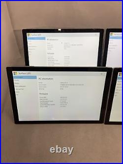 Microsoft Surface Pro 4, 12.3, 128GB Silver Read Description Lot of 6