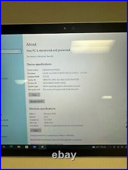 Microsoft Surface Pro 4 12.93 256gb SSD Core I5-6300u 2.40ghz 8GB RAM Tablet