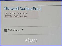 Microsoft Surface Pro 4, 16GB RAM, 1TB SSD, Intel core i7e, 12.3in, silver