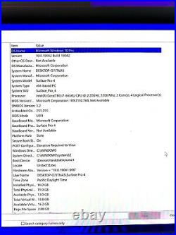 Microsoft Surface Pro 4 1724 Intel Core i7-6650U 2.20GHz 16GB RAM 512GB SSD