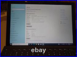 Microsoft Surface Pro 4 Core I7-6650u 2.20ghz 8GB RAM 256gb SSD Win 10 Pro