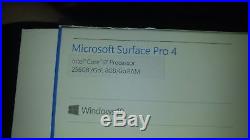 Microsoft Surface Pro 4 Core i7, 8 GB ram, 256GB storage With Keyboard/Case Bundle