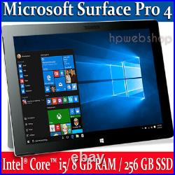 Microsoft Surface Pro 4 Intel i5 8GB RAM 256GB SSD inc. Keyboard Win10 Grade A