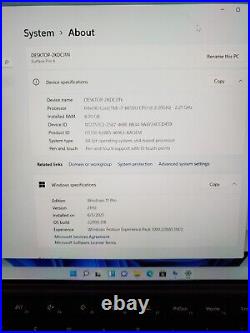 Microsoft Surface Pro 4 Touch i7-6650U 2.2GHz 8GB RAM 256GB SSD Win 11 #69