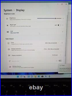 Microsoft Surface Pro 4 Touch i7-6650U 2.2GHz 8GB RAM 256GB SSD Win 11 #69