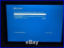 Microsoft Surface Pro 4 i5-6300U 2.4GHz 8GB 256GB UEFI/BIOS Blocked Bit Locker