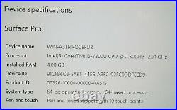 Microsoft Surface Pro 5 2017 Tablet Core i5 2.6GHz 128GB SSD Windows 10 x64