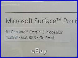 Microsoft Surface Pro 6 12.3 Tablet Intel Core i5 8250U 128GB SSD 8GB SEALED