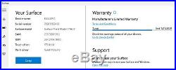 Microsoft Surface Pro 6 1796 12.3 Core i7-8650U 16GB RAM 512GB SSD WARRANTY
