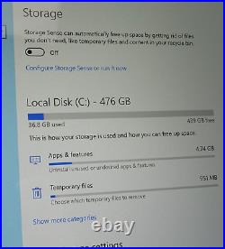 Microsoft Surface Pro 6 1796 12.3 Tablet PC i7-7600U 16GB 512GB SSD BAD BATTERY