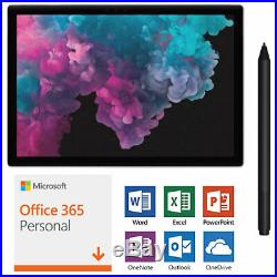 Microsoft Surface Pro 6 KJT-00001 12.3 i5 256GB SSD Convertible Laptop Bundle
