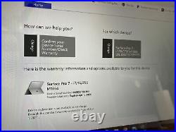 Microsoft Surface Pro 7 10th i7 16GB RAM 256GB SSD with keyboard