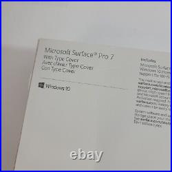 Microsoft Surface Pro 7 128GB Wi-Fi 12.3 Platinum Bundle Keyboard Cover & Box