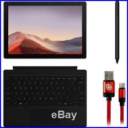 Microsoft Surface Pro 7 16GB/256GB, Black with Type Cover and Surface Pen Bundle