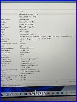 Microsoft Surface Pro 7 1866 QHD 12.5'' i5-1035G4, 8 GB RAM, 256GB SSD