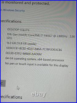 Microsoft Surface Pro 7 Plus 12 2021 2.8GHz i7-1165G7 16GB 256GB Excellent Blk