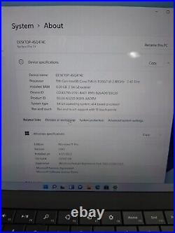 Microsoft Surface Pro 7+ i5-1135G7 8GB RAM 128GB SSD Win11! READ! #97