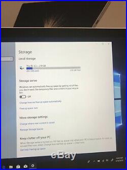 Microsoft Surface Pro Model 1796 Win 10 Pro i7 256GB SSD 8 GB RAM (2017)