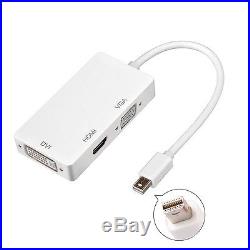 Mini Display Port to HDMI VGA DVI Adapter Cable for Microsoft Surface Pro 3 in1