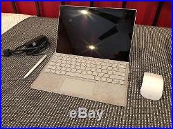 NO RESERVE Microsoft Surface Pro model 1796 BUNDLE keyboard, pen, arch mouse