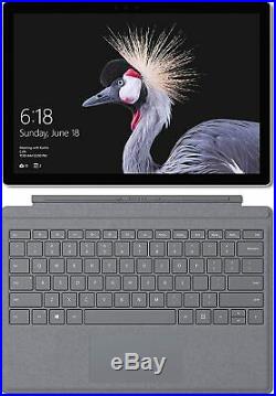 New Microsoft Surface Pro (Platinum, Core M, 4GB, 128GB) Bundle Black Type Cover