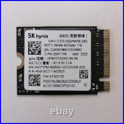 SK Hynix BC711 m. 2 2230 1TB NVMe PCIe for Microsoft Surface Pro 7+ 8 Steam Deck