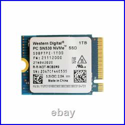WD (PC SN530) M. 2 2230 SSD 1TB NVMe PCIe For Microsoft Surface Pro X Pro 8 7+