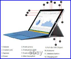 WINDOWS 11 Microsoft Surface Pro 3 12 NON-TOUCH Core i5 SSD Office 21 Tablet